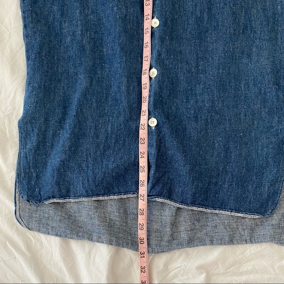OUR LEGACY WORKSHOP RARE Japanese Hemp, Indigo & Mother Pearl Buttons Shirt S-L - Picture 11 of 11